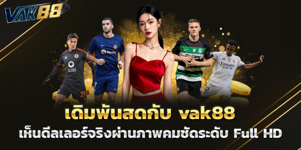 เดิมพันสดกับ vak88 เห็นดีลเลอร์จริงผ่านภาพคมชัดระดับ Full HD